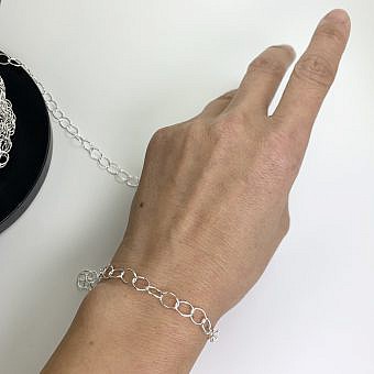 Alternative view of 5.80mm Cable Oval Chain By the Meter Sterling Silver .925