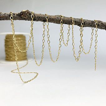 Figure 8 Twisted Oval Chain By the Meter 14kt Gold Filled