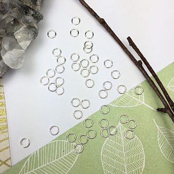 4mm 22ga-0.64mm Round Closed Soldered Rings Sterling Silver .925