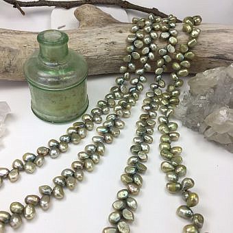 10mm green tea pearls