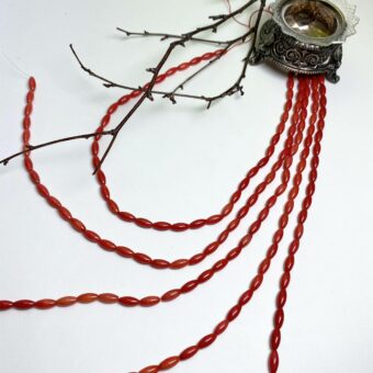 4.5x10mm Marquise Dyed Red Coral Beads