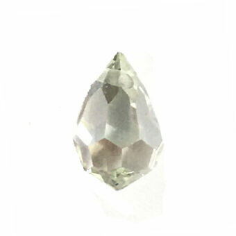 15x9mm Viridian Pale Lime Yellow Large Faceted Briolette Teardrop Czech Preciosa Crystals Beads