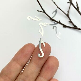 Alternative view of S Hook Clasps Disc Blanks Sterling Silver .925