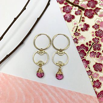 Alternative view of 4mm 20ga Round Open Click & Lock Jump Rings 14kt Gold Filled
