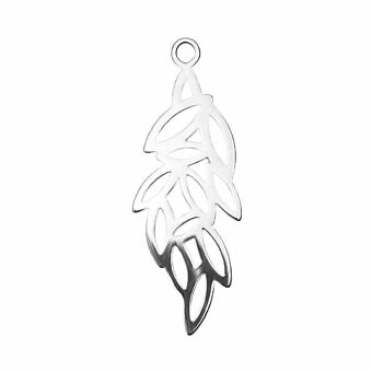 Marquise Filigree Leaves Sterling Silver .925 Amoracast - Connectors Pendants