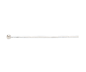 24ga 50mm Ball Pins Sterling Silver .925 - Image 5