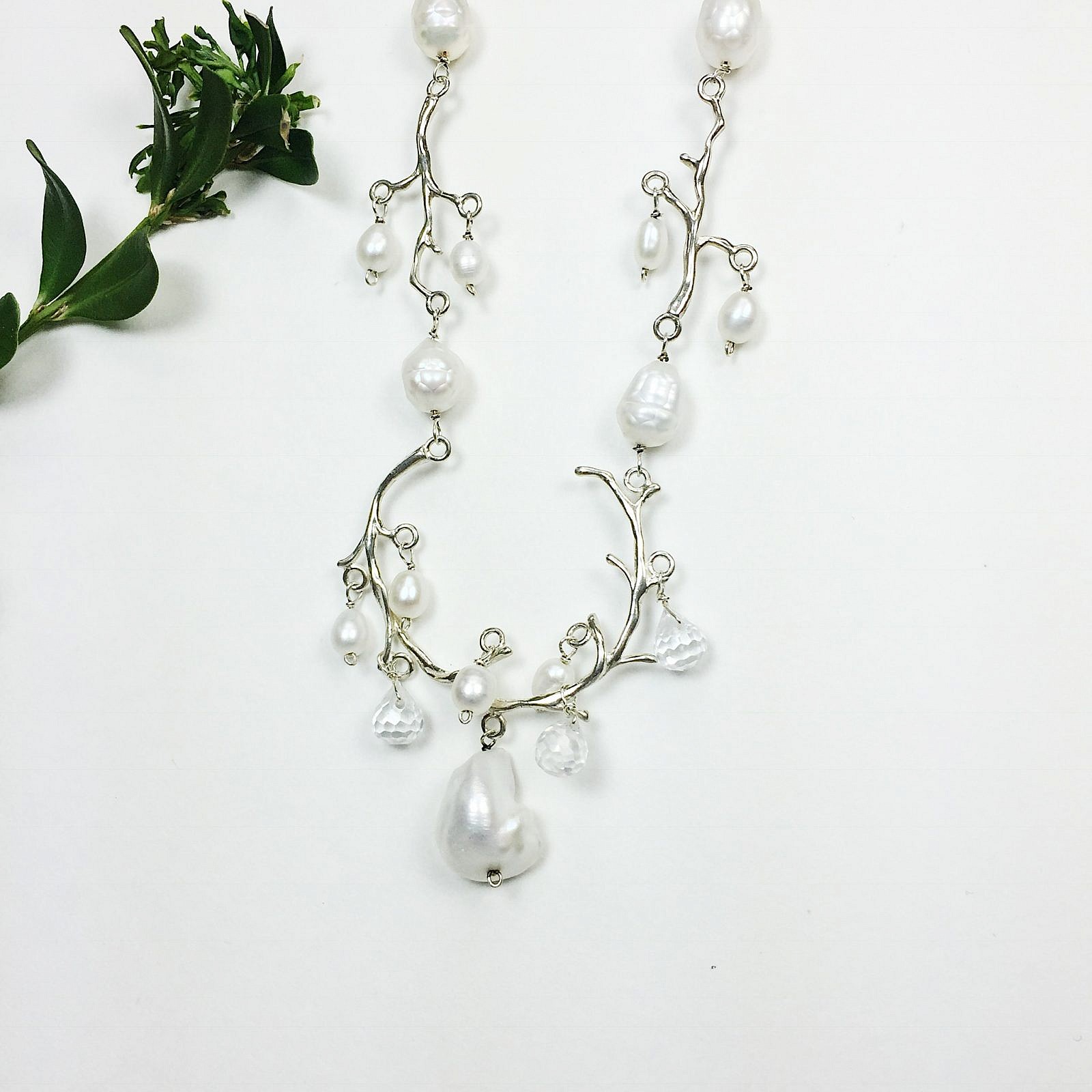 Oak Tree Branch Sterling Silver .925 Amoracast - Connectors Pendants - Image 2