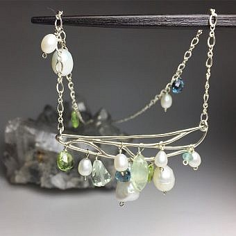 Alternative view of Large Dragonfly Wing Sterling Silver .925 Amoracast - Connectors Pendants