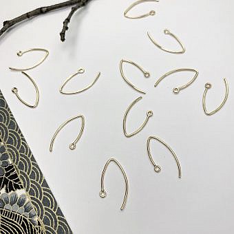 Small Marquise Hook Earrings 14kt Gold Filled