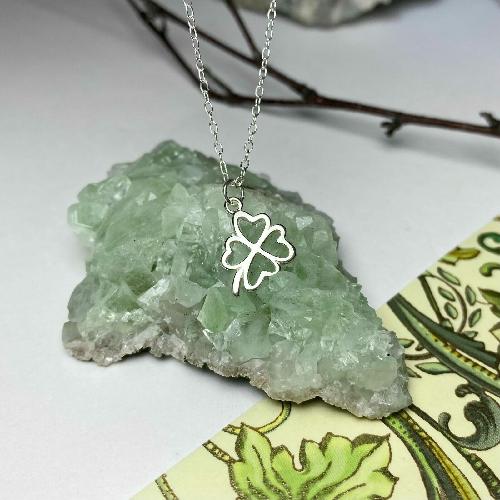 Four-Leaf Clover Sterling Silver .925 Amoracast – Pendants Charms - Image 2