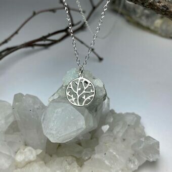 Alternative view of Circle with Branch Filigree Brushed 14kt Gold Vermeille Amoracast - Pendants Charms