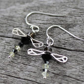 Alternative view of Dragonfly Wings Sterling Silver .925 Amoracast - Bead Caps