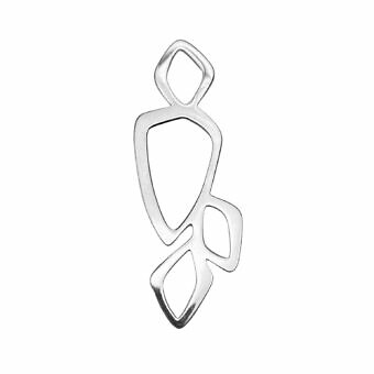 Large Abstract Leaves Drops Cluster Sterling Silver .925 Amoracast - Connectors Pendants