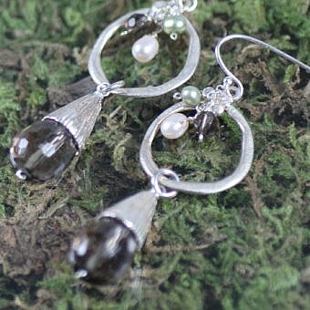 Alternative view of Striated Textured Cone End Cap Sterling Silver .925 Amoracast