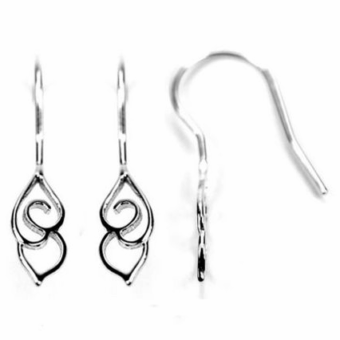 Clouds Hook Earrings Sterling Silver .925 Amoracast