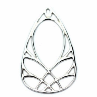 Dream Weaver Pear Frame Sterling Silver .925 Amoracast - Pendants