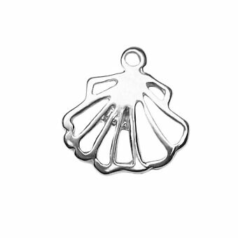 Mermaid Seashell Sterling Silver .925 Amoracast – Connectors Pendants Charms