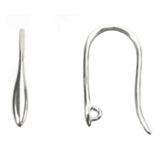 Large Pendulum Marquise with Loop Hook Earrings Sterling Silver .925 Amoracast