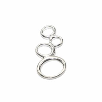 Circle Bubble Cluster Sterling Silver .925 Amoracast - Connectors Pendants