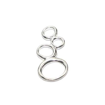 Circle Bubble Cluster Sterling Silver .925 Amoracast - Connectors Pendants