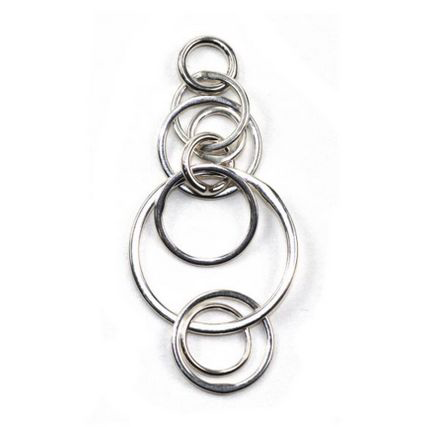 Multi Hoops Round Link Sterling Silver .925 Amoracast - Connectors Pendants