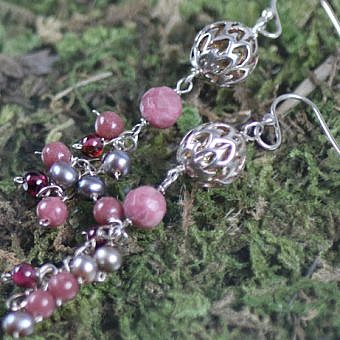 Alternative view of 12mm Sprigs and Branches Round Filigree Beads Sterling Silver .925 Amoracast