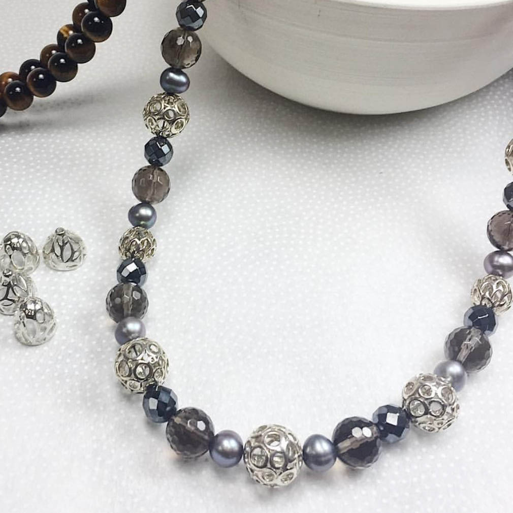 13mm Bubbles Round Filigree Beads Sterling Silver .925 Amoracast - Image 2