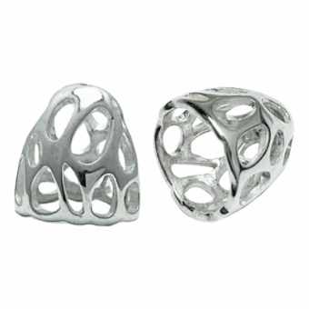 Vines Filigree Cone End Cap Sterling Silver .925 Amoracast
