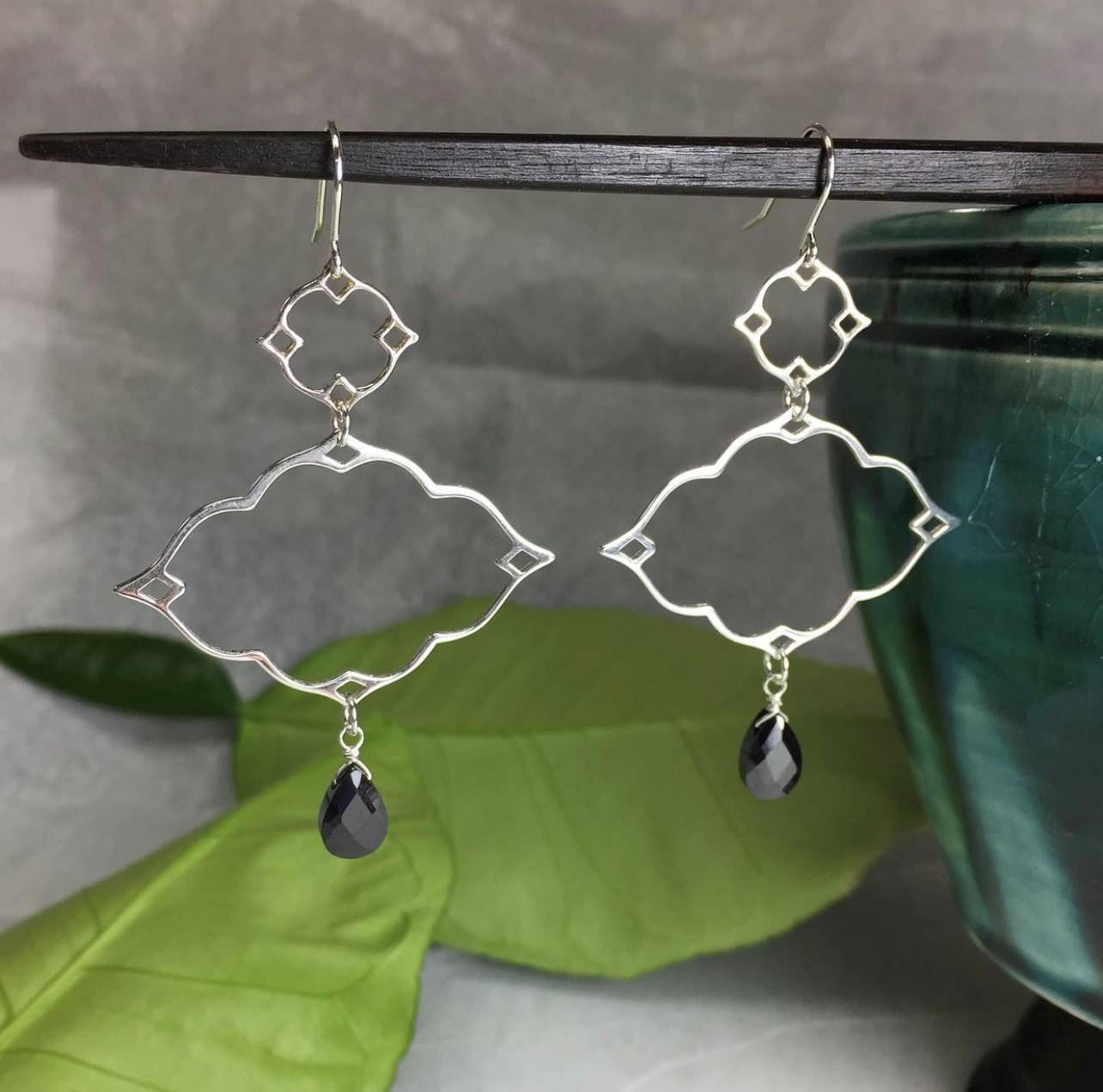 Large Diamond Nimbus Frame Sterling Silver .925 Amoracast - Connectors Pendants - Image 3