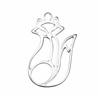 Foxy Cat Sterling Silver .925 Amoracast - Pendants Charms