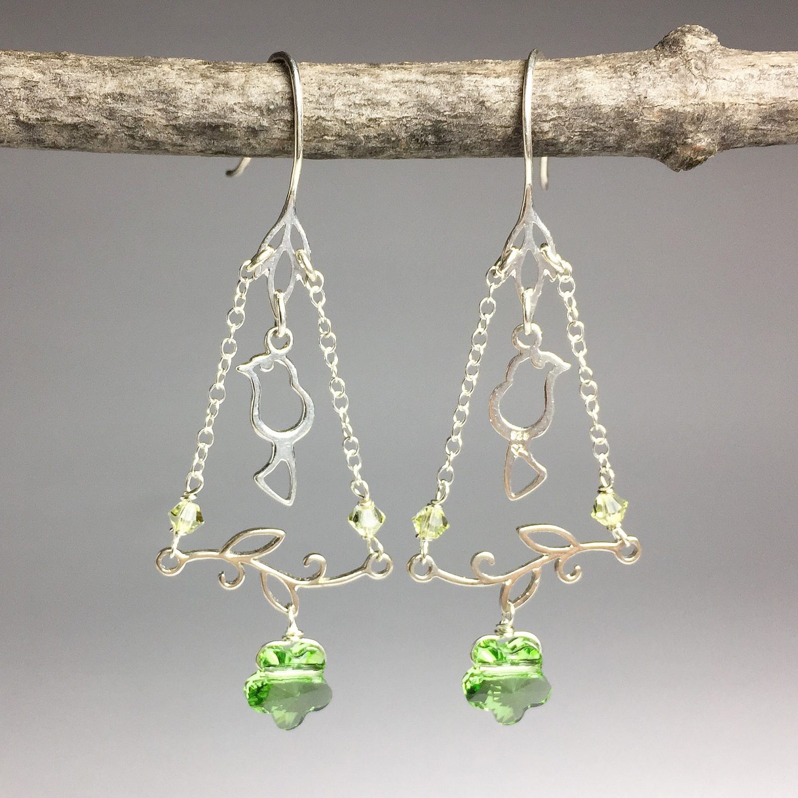 Iris Flower Hook Earrings Brushed 14kt Gold Vermeille Amoracast - Image 6