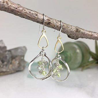 Alternative view of 3mm Micro Faceted Round Green Peridot Beads (August)
