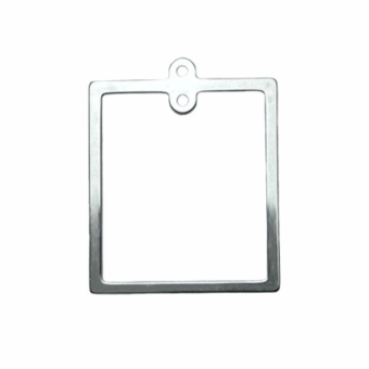 Rectangle Frame Sterling Silver .925 Amoracast - Pendants
