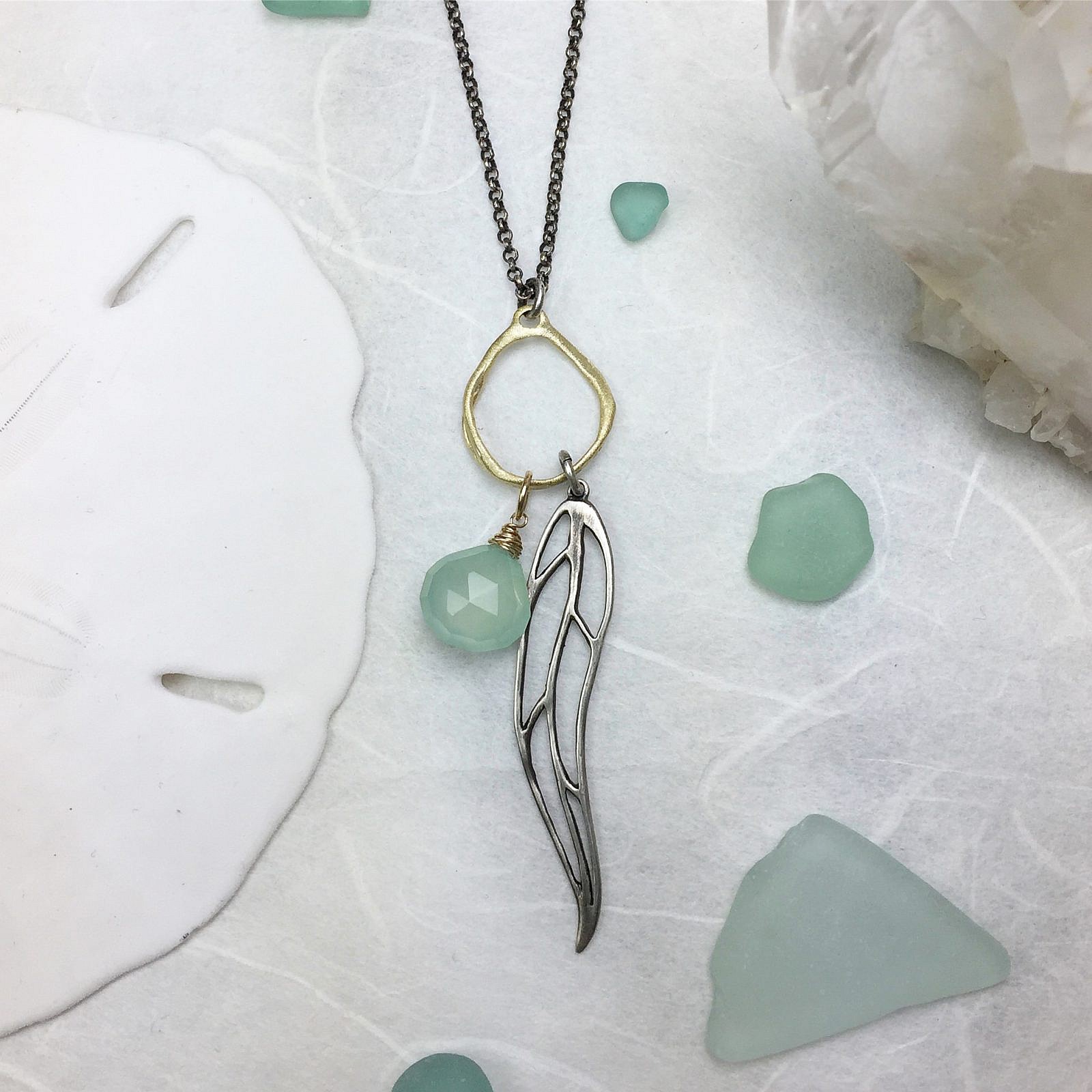 Weeping Willow Leaf Sterling Silver .925 Amoracast - Connectors Pendants - Image 6