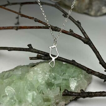 Alternative view of Little Chickadee Bird Sterling Silver .925 Amoracast - Connectors Pendants Charms