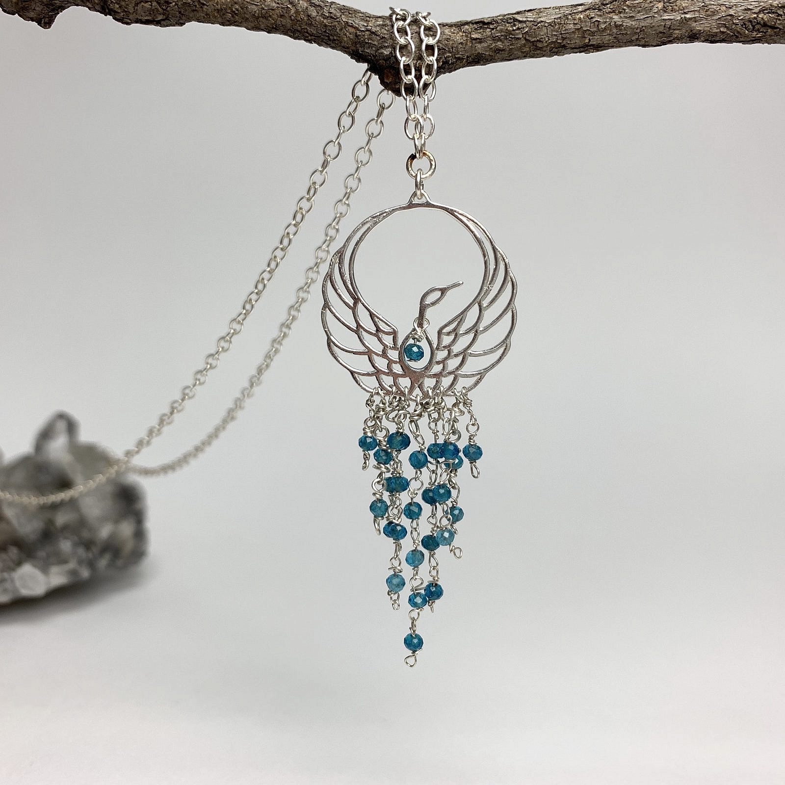 2x3mm Micro Faceted Rondelle Blue Apatite Beads - Image 4