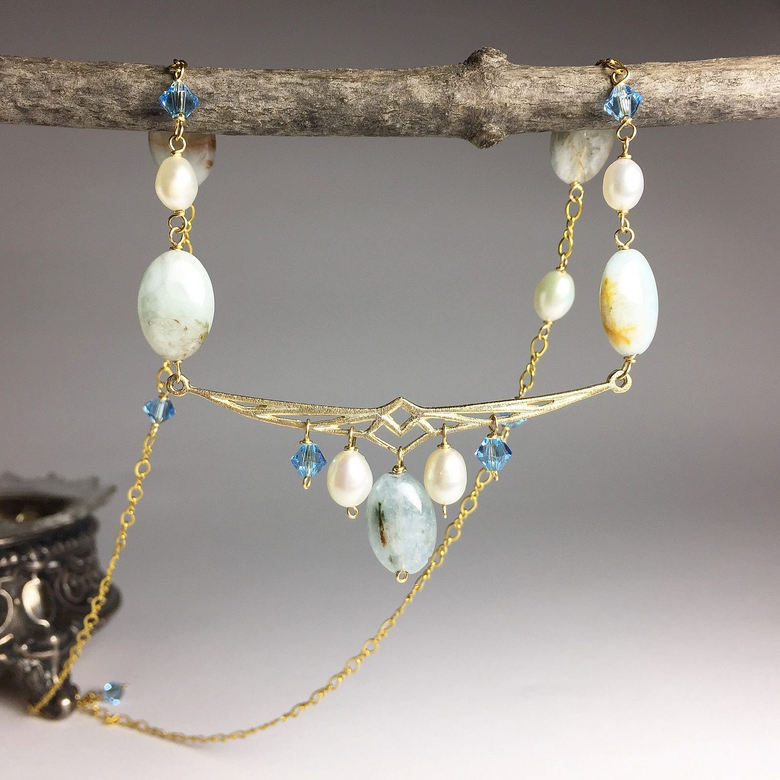 13x18mm Smooth Oval Aquamarine Beads - Image 2
