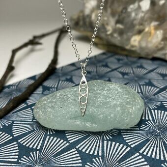 Alternative view of Pod Marquise Drop Sterling Silver .925 Amoracast - Pendants Charms