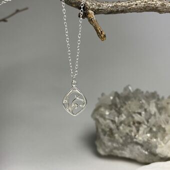 Alternative view of Tidal Wave Drop Sterling Silver .925 Amoracast - Pendants Charms