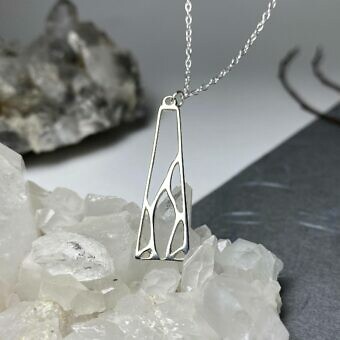 Alternative view of Mosaic Vines Trapezoid Sterling Silver .925 Amoracast - Connectors Pendants