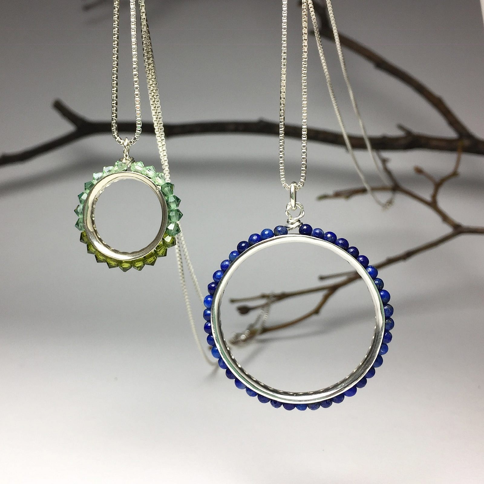 Small Wheel Round Eternity Design Frames Sterling Silver .925 Amoracast - Image 4