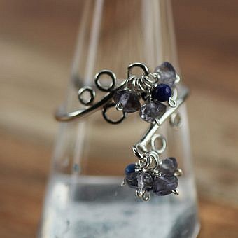 Alternative view of Bubble Branches Adjustable Ring Size 4-10 Sterling Silver .925 Amoracast