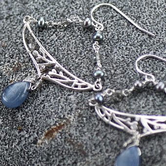 Alternative view of Tree Buds Chevron Connector Sterling Silver .925 Amoracast - Connectors Pendants