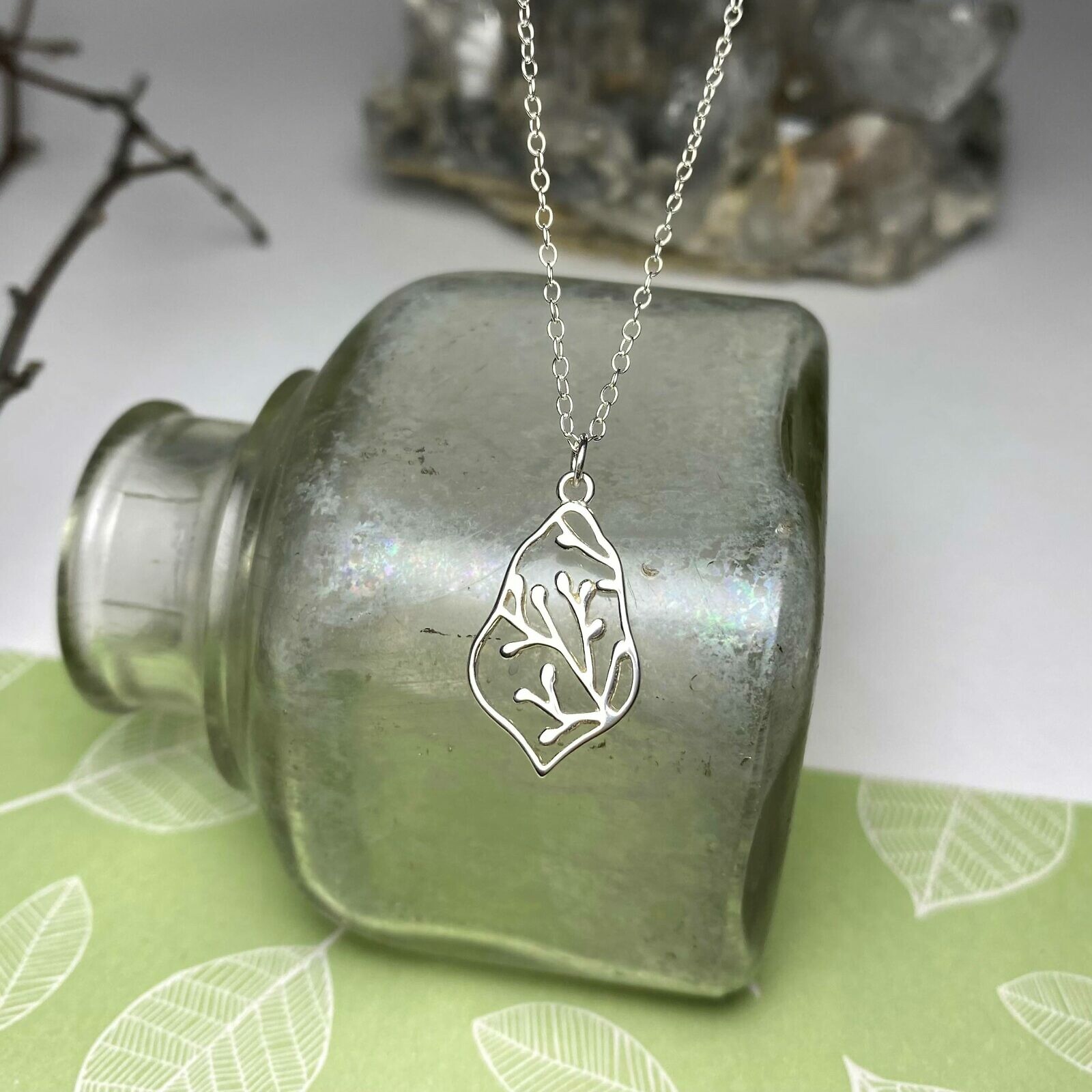 Tree Buds Moroccan Frame Sterling Silver .925 Amoracast - Pendants - Image 2