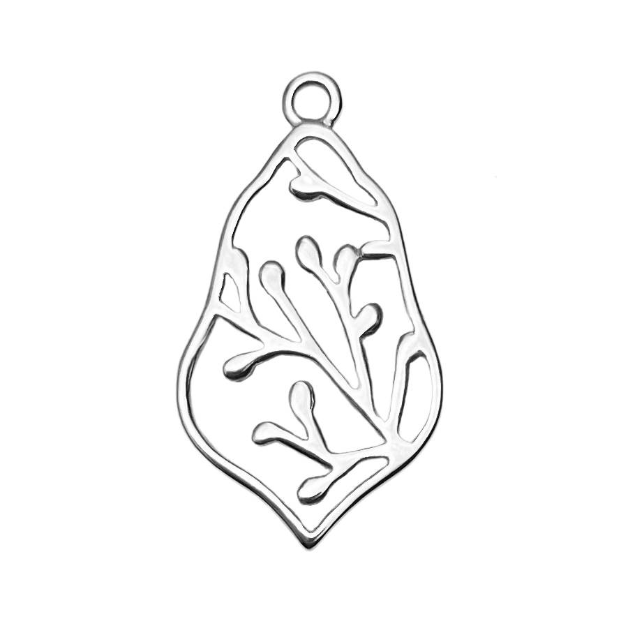 Tree Buds Moroccan Frame Sterling Silver .925 Amoracast - Pendants