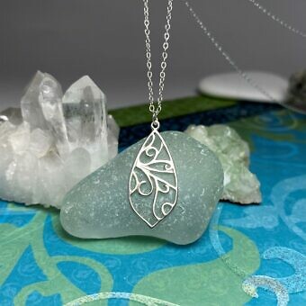 Alternative view of Long Moroccan Waves Sterling Silver .925 Amoracast - Connectors Pendants