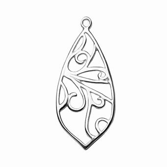 Long Moroccan Waves Sterling Silver .925 Amoracast - Connectors Pendants