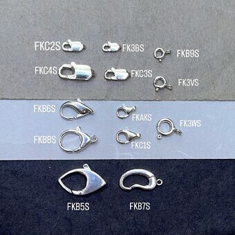 fkc2s fkc4s fk3bs fkc3s fkb9s fk3vs fkb6s fkaks fkc1s fkb5s fkb7s lobster spring clasps sterling silver 925