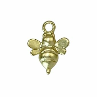 Bumble Bee Brushed 14kt Gold Vermeille Amoracast - Pendants Charms
