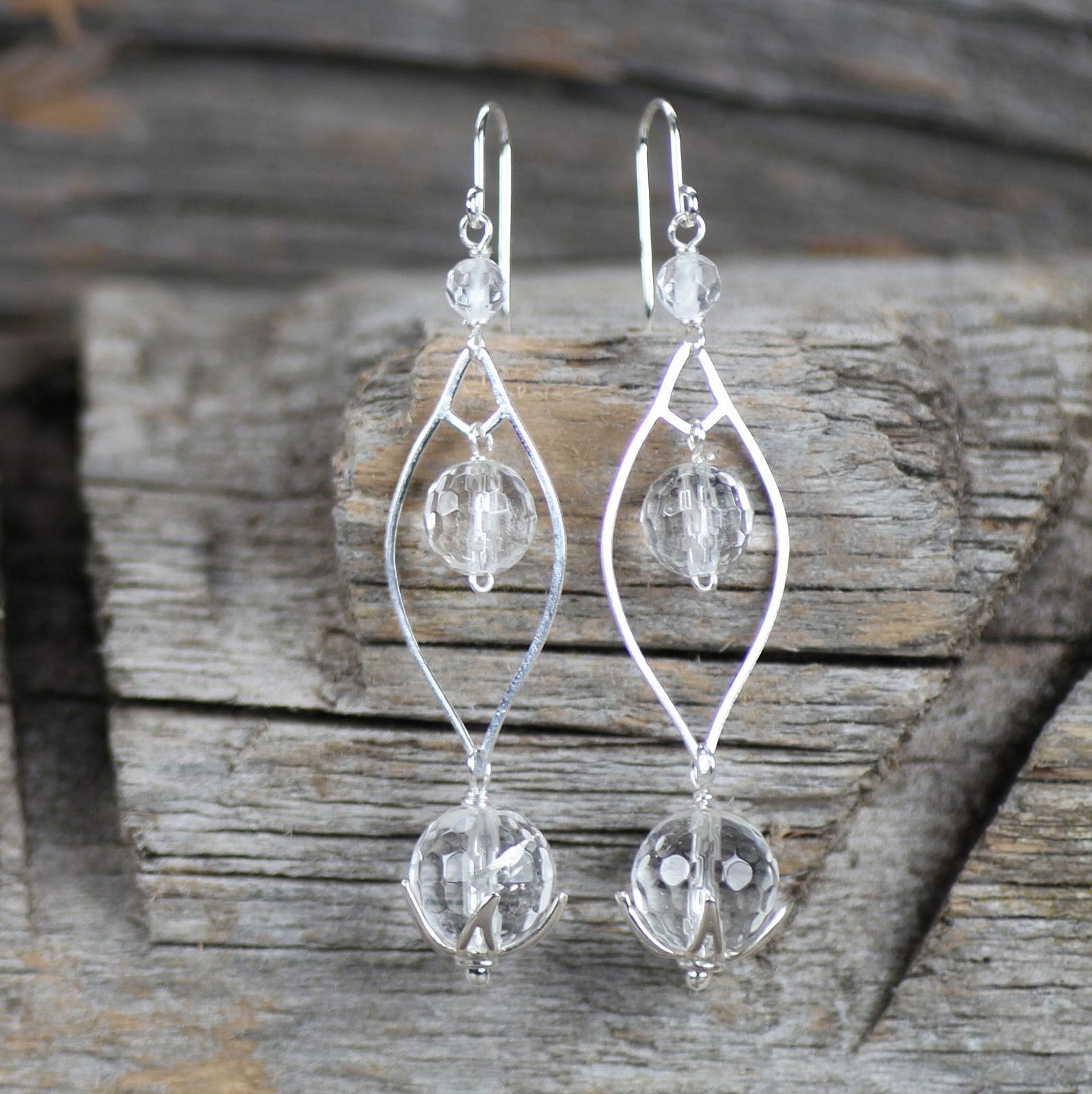 Medium Marquise Frame Sterling Silver .925 Amoracast - Connectors Pendants - Image 2